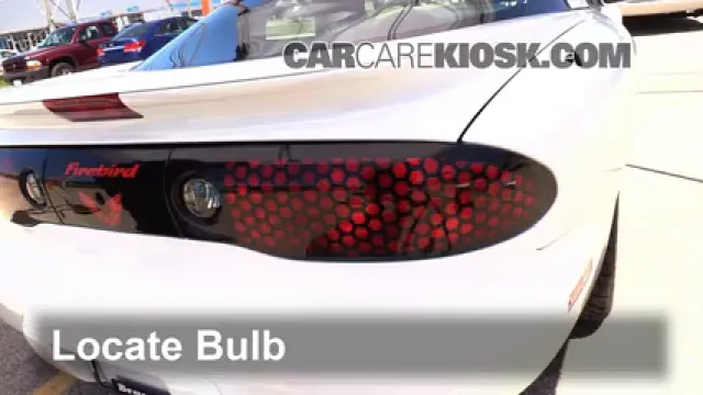 1999 Pontiac Firebird Formula 5.7L V8 Convertible Lights Turn Signal - Rear (replace bulb)